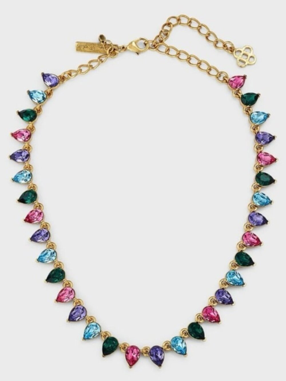 Oscar De La Renta Crystal Tooth Necklace